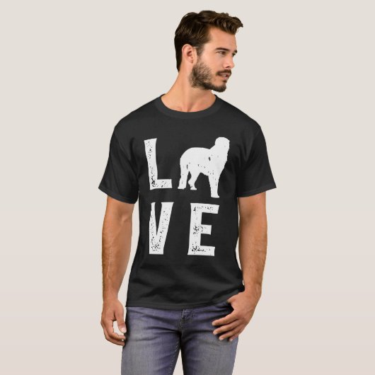Irish Wolfhound Love T-shirt (Voorkant volledig)