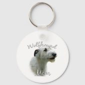 Irish Wolfhound Ma 2 Sleutelhanger (Achterkant)