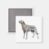 Irish Wolfhound Magneet (Voorkant / Achterkant)