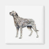 Irish Wolfhound Magneet (Voorkant)