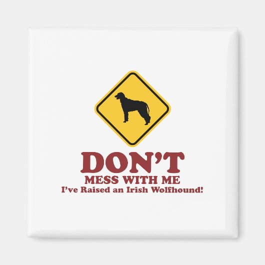 Irish Wolfhound Magneet (Voorkant)