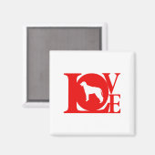 Irish Wolfhound Magneet (Voorkant / Achterkant)