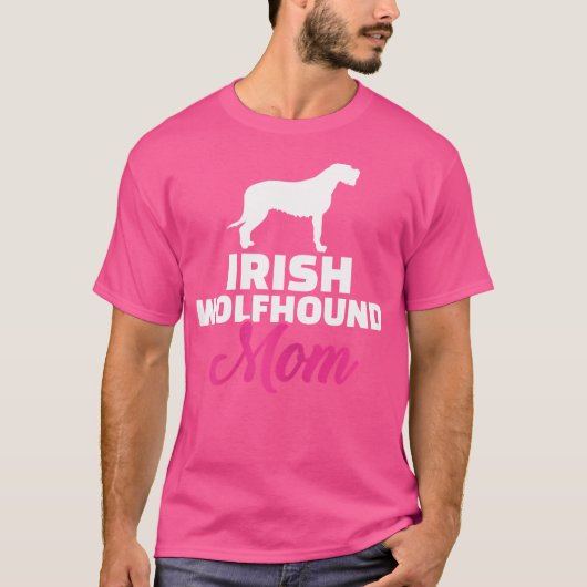 Irish Wolfhound mama T-shirt (Voorkant)
