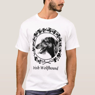 Irish Wolfhound met Shamrocks Apparel T-shirt