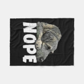 Irish Wolfhound Nope Funny Lazy Pet Dog Cute  Fleece Deken (Voorkant (Horizontaal))