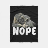Irish Wolfhound Nope Funny Lazy Pet Dog Cute  Fleece Deken (Voorkant)
