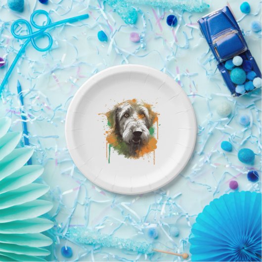 Irish Wolfhound Papieren Bordje (Feest)