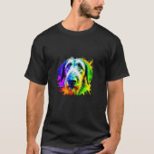 Irish Wolfhound Pop Art I Hondenliefhebber I Splas T-shirt (Voorkant)