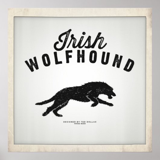 Irish Wolfhound Poster (Voorkant)