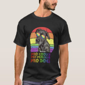 Irish Wolfhound Pro Choice Pro Feminism Pro Dogs L T-shirt (Voorkant)