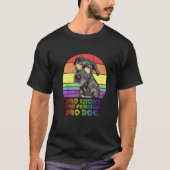 Irish Wolfhound Pro Choice Pro Feminism Pro Dogs L T-shirt (Voorkant)
