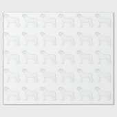 Irish Wolfhound Ready to Color Design Cadeaupapier (Vlak)