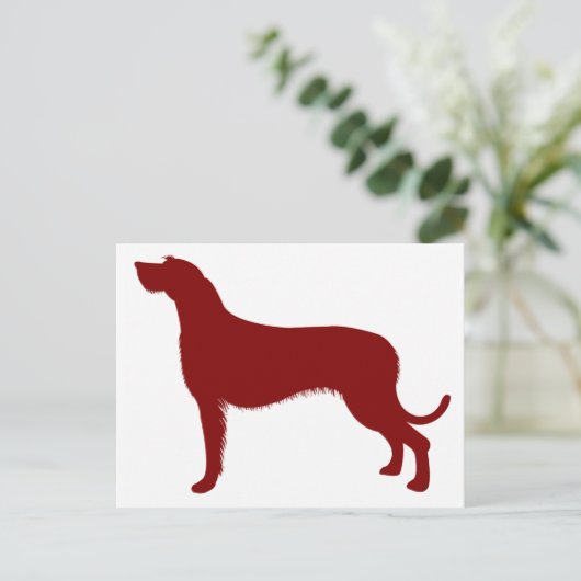 Irish Wolfhound (Red) Briefkaart (Staand voorkant)