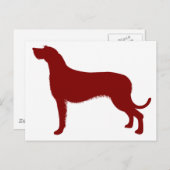 Irish Wolfhound (Red) Briefkaart (Voorkant / Achterkant)