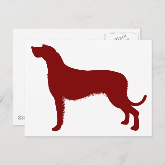 Irish Wolfhound (Red) Briefkaart (Voorkant / Achterkant)