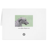 Irish Wolfhound-schilderij - Cute Original Dog Art (Achterkant Horizontaal)