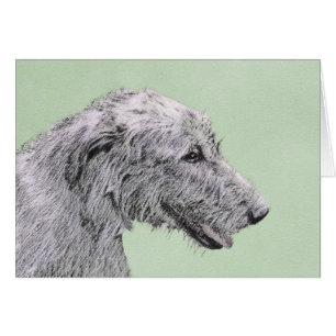 Irish Wolfhound-schilderij - Cute Original Dog Art