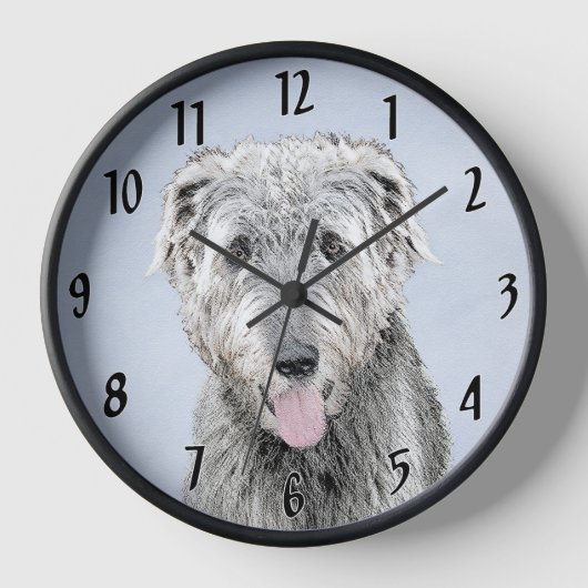 Irish Wolfhound-schilderij - Cute Original Dog Art (Voorkant)