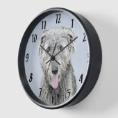 Irish Wolfhound-schilderij - Cute Original Dog Art (Hoek)