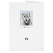 Irish Wolfhound-schilderij - Cute Original Dog Art (Achterkant)