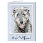 Irish Wolfhound-schilderij - Cute Original Dog Art (Voorkant)