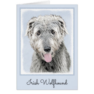 Irish Wolfhound-schilderij - Cute Original Dog Art
