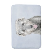 Irish Wolfhound-schilderij - Cute Original Dog Art Badmat (Voorkant Verticaal)