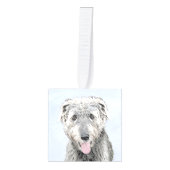 Irish Wolfhound-schilderij - Cute Original Dog Art Decoratie (Voorkant)