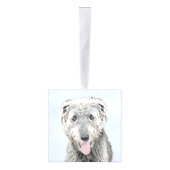 Irish Wolfhound-schilderij - Cute Original Dog Art Decoratie (Rechts)
