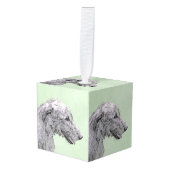 Irish Wolfhound-schilderij - Cute Original Dog Art Decoratie (Voorkant hoekig)