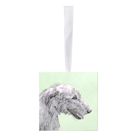 Irish Wolfhound-schilderij - Cute Original Dog Art Decoratie (Rechts)