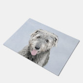 Irish Wolfhound-schilderij - Cute Original Dog Art Deurmat (Schuin)