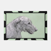 Irish Wolfhound-schilderij - Cute Original Dog Art Deurmat (Voorkant)