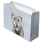 Irish Wolfhound-schilderij - Cute Original Dog Art Groot Cadeauzakje (Achterkant Gekanteld)