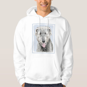 Irish Wolfhound-schilderij - Cute Original Dog Art Hoodie