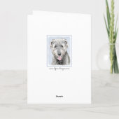 Irish Wolfhound-schilderij - Cute Original Dog Art Kaart (Achterkant)