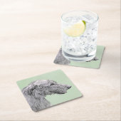 Irish Wolfhound-schilderij - Cute Original Dog Art Kartonnen Onderzetters (Insitu)