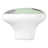 Irish Wolfhound-schilderij - Cute Original Dog Art Keramische Knop (Zijkant)