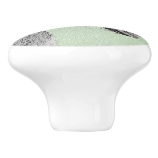 Irish Wolfhound-schilderij - Cute Original Dog Art Keramische Knop (Zijkant)