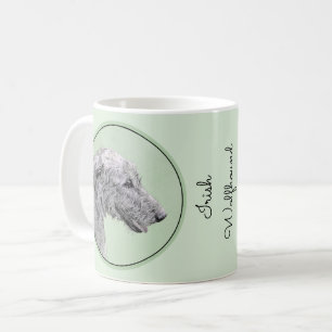 Irish Wolfhound-schilderij - Cute Original Dog Art Koffiemok