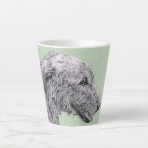 Irish Wolfhound-schilderij - Cute Original Dog Art Latte Mok