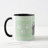 Irish Wolfhound-schilderij - Cute Original Dog Art Mok (Links)
