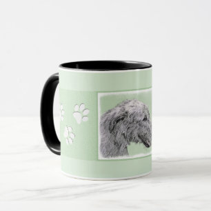 Irish Wolfhound-schilderij - Cute Original Dog Art Mok