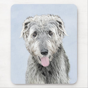 Irish Wolfhound-schilderij - Cute Original Dog Art Muismat