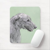 Irish Wolfhound-schilderij - Cute Original Dog Art Muismat (Met muis)