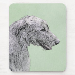 Irish Wolfhound-schilderij - Cute Original Dog Art Muismat