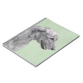 Irish Wolfhound-schilderij - Cute Original Dog Art Notitieboek (Linkerzijde)