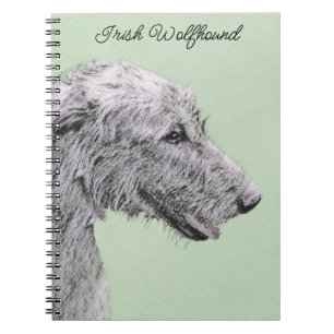 Irish Wolfhound-schilderij - Cute Original Dog Art Notitieboek