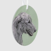 Irish Wolfhound-schilderij - Cute Original Dog Art Ornament (voorkant)