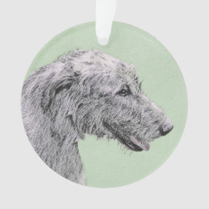 Irish Wolfhound-schilderij - Cute Original Dog Art Ornament